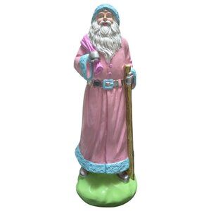 PASTEL CANDY COLOR SANTA CLAU NOEL MANTEL CHRISTMAS DECOR DECORATION XMAS NEW